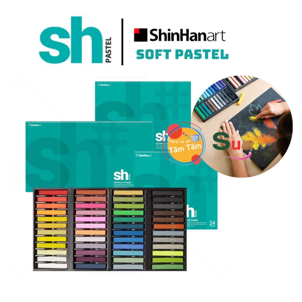 [ แทม ] Korean Shinhan Soft Pastel - Shinhan Art Soft Pastels 12 / 24 / 36 / 48 สี
