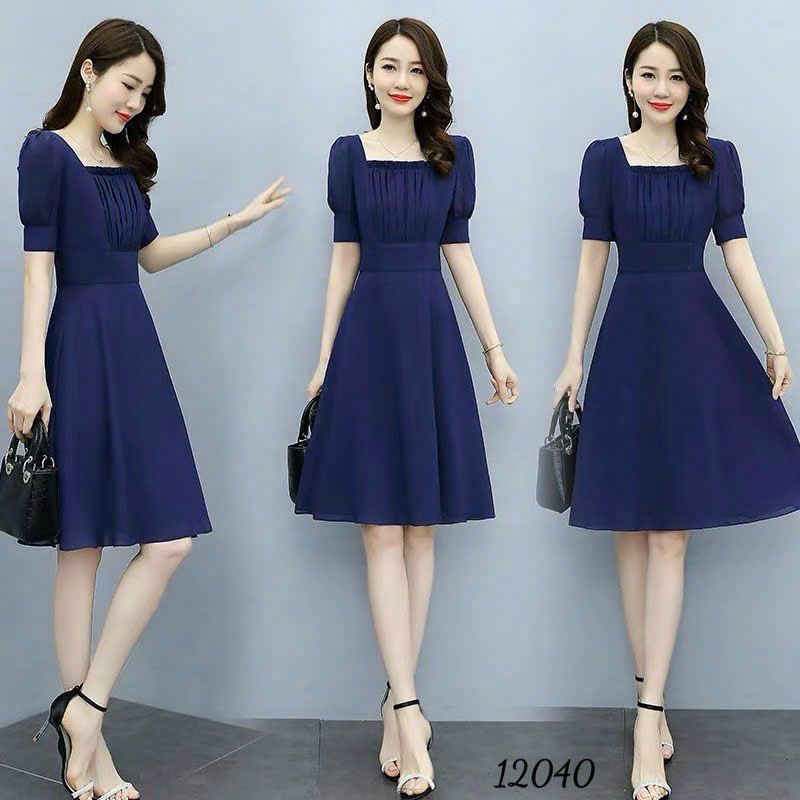 ชุดสตรีพร้อมแขนเล็ก, คอสแควร์, สวย, แฟชั่นช็อป TNM