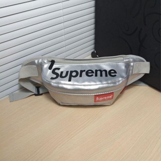 supreme กระเป๋าคาดอก กระเป๋าสะพายไหล่ หนัง PU สไตล์เกาหลี แฟชั่นสําหรับสตรี