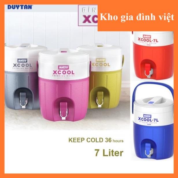 [GHN]XCOOL กระติกน้ําแข็งกระติกน้ําร้อน Duy Tan Plastic 7L ของแท้ กระติกน้ําร้อนร้อนและเย็นพร้อมก๊อก