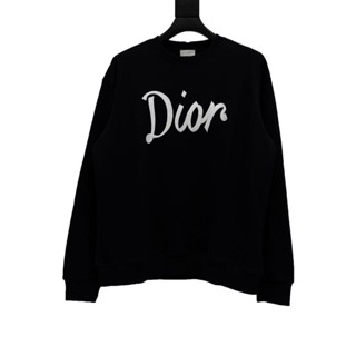 Dior 23SS เสื้อกันหนาวลําลอง ทรงหลวม ใส่สบาย แฟชั่นฤดูใบไม้ผลิ และฤดูใบไม้ร่วง สําหรับผู้ชาย