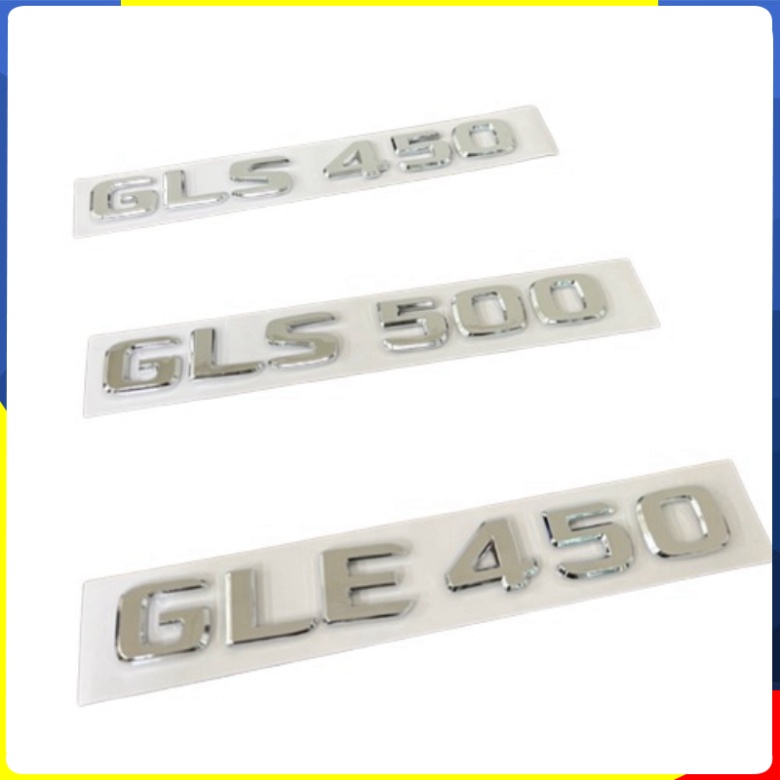 01 สติ๊กเกอร์รูปลอกคํา GLE450, GLS450 และ GLS500 สําหรับท้ายรถ Mercedes