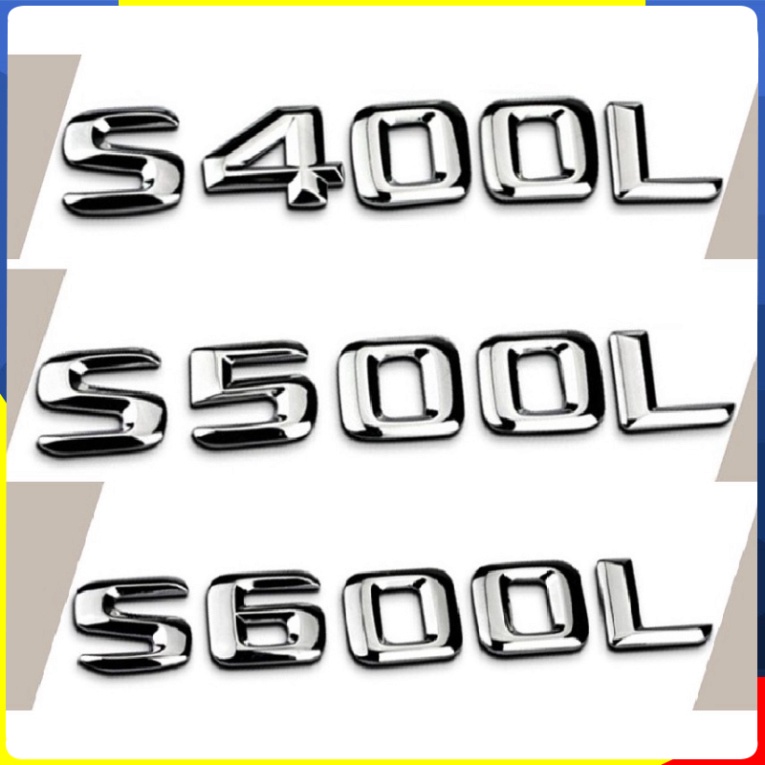 TRI สติ๊กเกอร์รูปลอก S600L / S500L / S400L สําหรับตกแต่งท้ายรถ Mercedes เพื่อไฮไลท์
