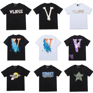 Explosive VLONE FOG Wang Yibo เสื้อยืดแขนสั้น โอเวอร์ไซซ์ สําหรับผู้ชาย และผู้หญิง limited to big V