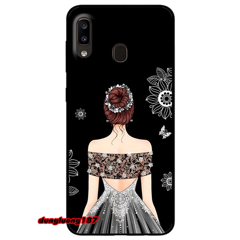 เคสสําหรับ Samsung A20 - A20s - A30 - A30s - A50 - A50s Grey Dress Girl รุ่น