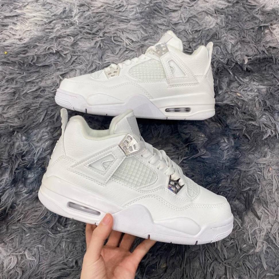 [kiwistore] Jd4 FULL WHITE SPORTS SHOES, JD 4 FULL WHITE PREMIUM EDITION สําหรับผู้ชายและผู้หญิง