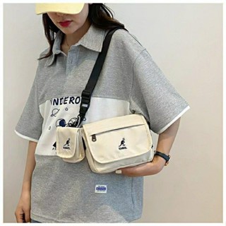 Kangol กระเป๋าสะพายไหล่ ทรงซองจดหมาย เข้ากับทุกการแต่งกาย สไตล์ญี่ปุ่น และเกาหลี สําหรับผู้ชาย และผู้หญิง 2023
