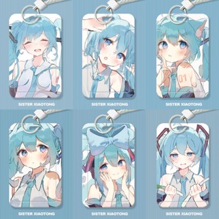 กระเป๋าใส่บัตรรถบัส ลายการ์ตูนอนิเมะ Hatsune miku Kagamine Rin Len Megurine Luka Hatsune miku สําหรับผู้หญิง