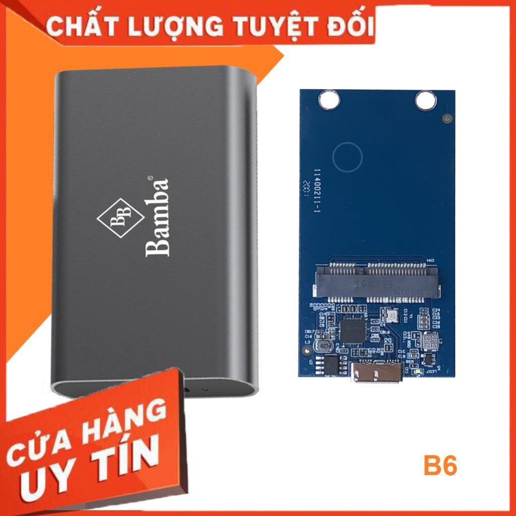 HCM- BAMBA B6 MSATA SSD HARD DRIVE BOX - MSATA TO USB 3.0 BAMBA B6 SSD BOX
