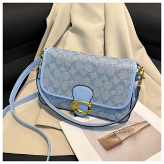 Coach ใหม่ กระเป๋าสะพายไหล่ ทรงสี่เหลี่ยม ขนาดใหญ่ จุของได้เยอะ หรูหรา เข้ากับทุกการแต่งกาย แฟชั่นสําหรับสตรี 2023