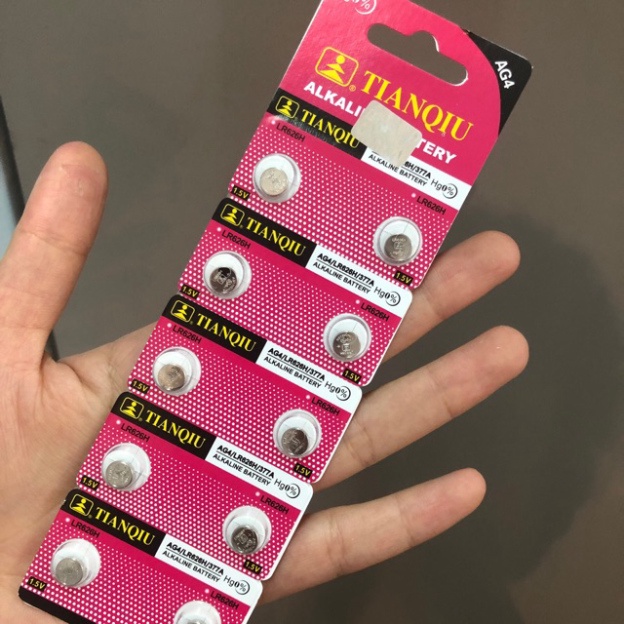 แบตเตอรี่นาฬิกาข้อมือมาตรฐาน AG4 LR626H 377A 1.5V ของแท้