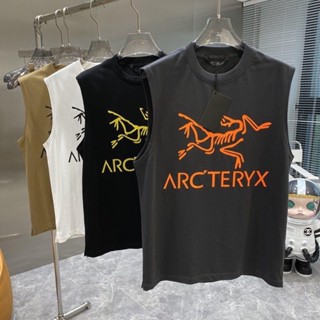 Arc TERYX ใหม่ เสื้อกล้ามแขนกุดลําลอง ผ้าฝ้าย ระดับไฮเอนด์ แฟชั่นฤดูร้อน สําหรับผู้ชาย สีดํา และสีขาว