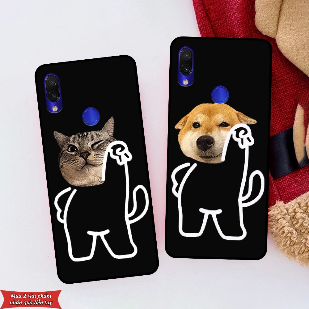 เคส Xiaomi Redmi 7 / Redmi Note 7 / Redmi Note 7 Pro พร ้ อมภาพแมวและสุนัขสุดเท ่