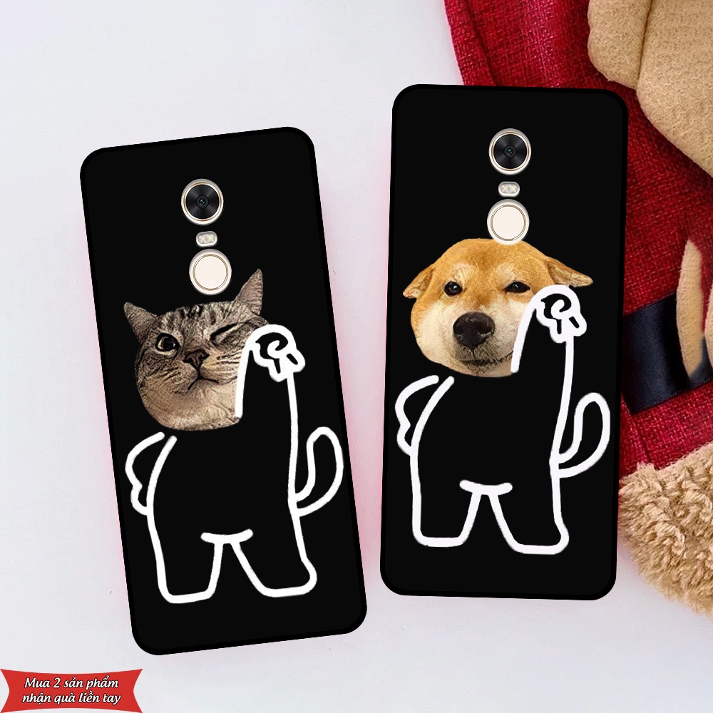 Xiaomi Redmi Note 4 / Note 4x / Redmi 5 / Redmi 5 Plus Case พร ้ อมภาพแมวและสุนัขสุดเท ่