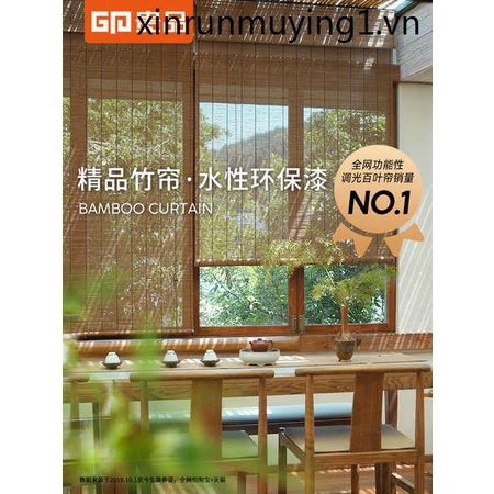 Guipin ผ้าม่านไม้ไผ่ ม่านบังแดด สไตล์ญี่ปุ่น สําหรับตกแต่งบ้าน ระเบียง หน้าต่าง