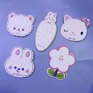 ที่คาดผมหนัง ลายการ์ตูนดอกไม้ ถุงบรรจุภัณฑ์ กิ๊บกระดาษการ์ด DIY สําหรับเด็ก 9.12