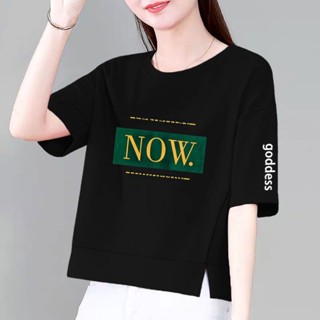 Wmgjiajufz เสื้อยืดแขนสั้น พิมพ์ลายตัวอักษร ทรงหลวม เข้ากับทุกการแต่งกาย แฟชั่นฤดูร้อน สําหรับผู้หญิง