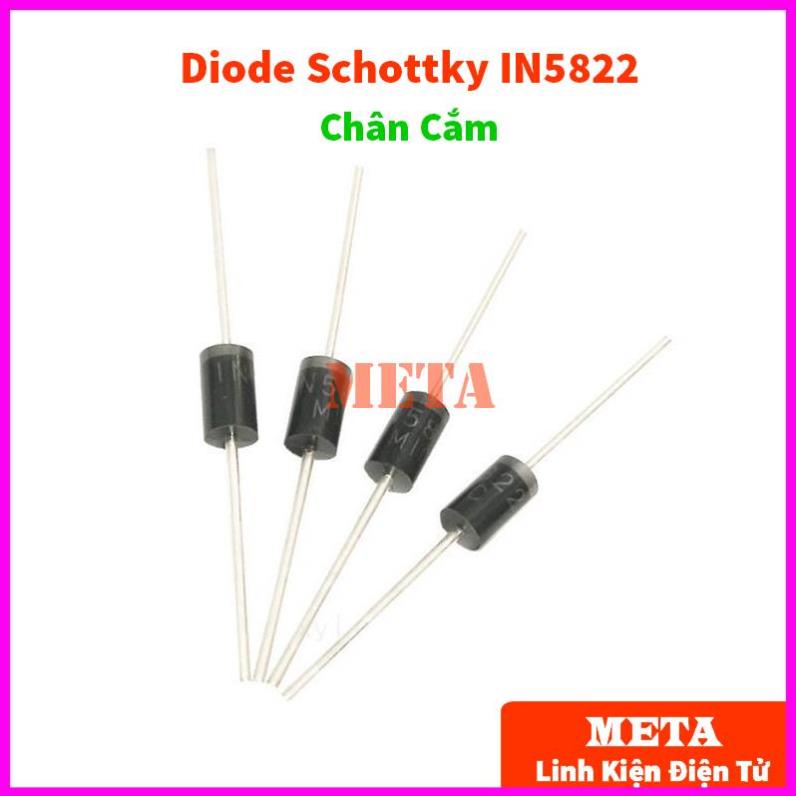 [ถุง 10 ชิ้น] 1N5822 - Schottky Diode IN5822 3A/40V DO-41 Pin - คุณภาพดี 5822 - Fast Diode