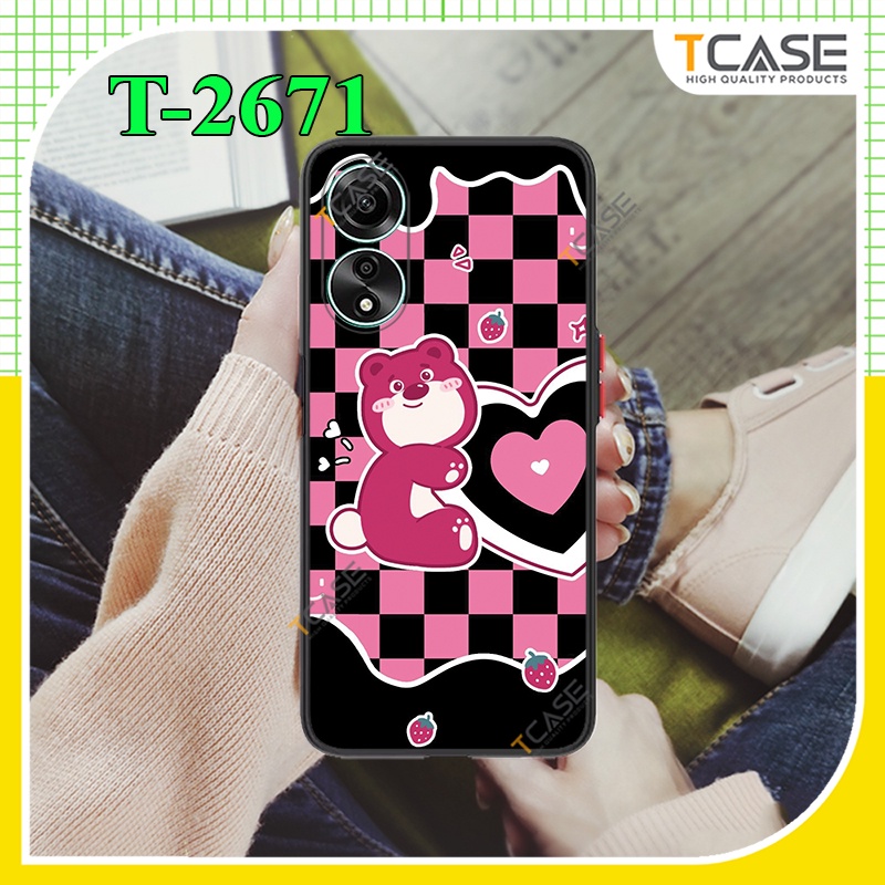 เคส Oppo A78, Oppo A98 5G, เคส Oppo A97 5G พิมพ์ลาย Strawberry Bear - Tcase Luxury