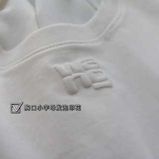 Alexanderwang 2023 ใหม่ เสื้อยืดแขนสั้น พิมพ์ลายตัวอักษร สไตล์คลาสสิก เหมาะกับฤดูใบไม้ผลิ และฤดูร้อน สําหรับผู้ชาย และผู้หญิง