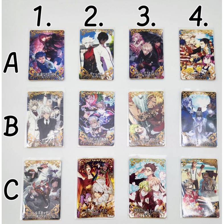 Fate FGO Arcade Project 40 การ์ดมุมโค้งมน Type Moon ของแท้