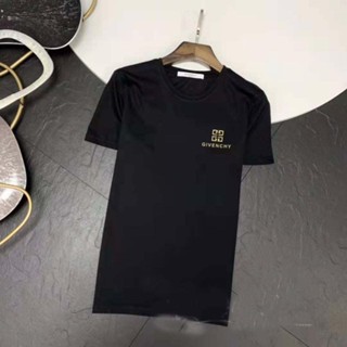 Givenchy 23ss เสื้อยืดลําลอง แขนสั้น ผ้าฝ้าย สี่เหลี่ยม แฟชั่นฤดูร้อน สําหรับผู้ชาย ผู้หญิง