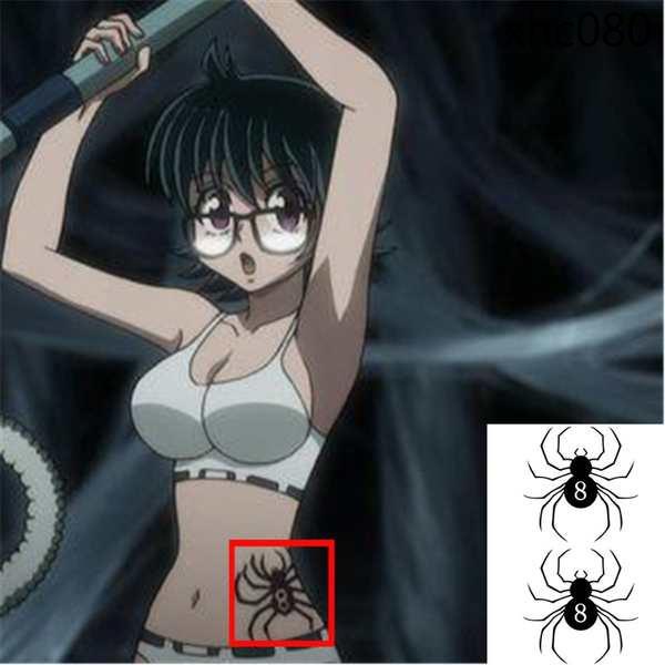 อะนิเมะคอสเพลย์ Full-Time Hunter Drop Murazaki เอว Spider 8 สติ๊กเกอร์รอยสักกันน้ํายาวนานการปรับแต่ง