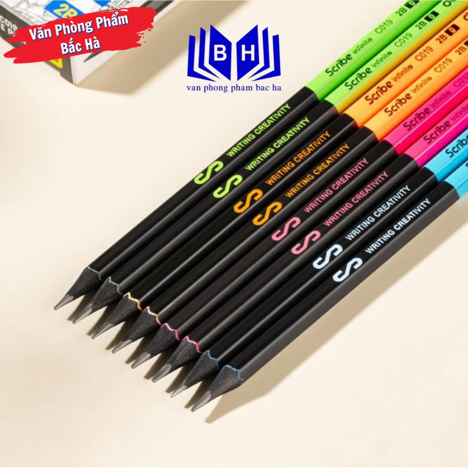 Combo of 6 - 12 Deli C019 2B ดินสอไม้สีดํา (EC019)