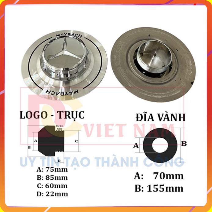 01 Maybach A600 ฝาครอบล้อรถ โลโก้ ติดตั้งสําหรับ Mercedes GLS450, GLS600, ล้อ 22 นิ้ว - ผลิตภัณฑ์ของ