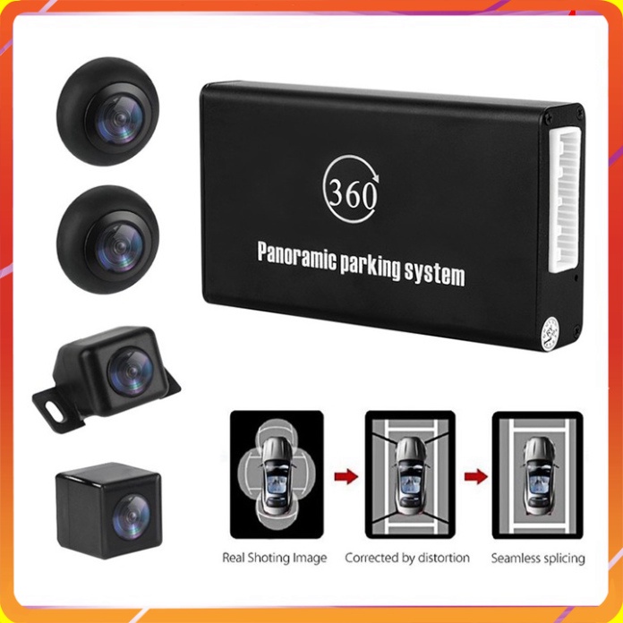 กล้องติดรถยนต์ AHD 360 องศา สําหรับรถยนต์ทุกประเภทพร้อมจอ Android - สินค้าของแท้