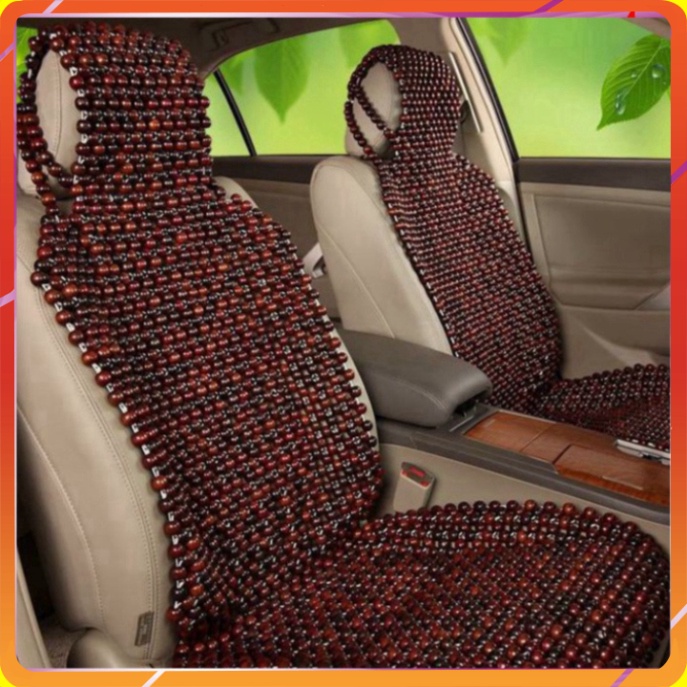 สินค้า พนักพิงนวดรถยนต์ลายไม้ ไม้ธรรมชาติ 100 เปอร์เซ็นต์ - Huong Van premium HN-M (TYPE 1) - CH GOO