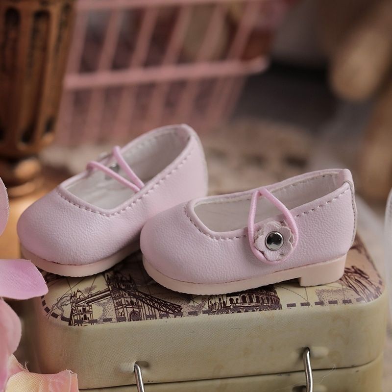 [Mary Jane Leather Shoes] bjd1/6,1/4 รองเท้าส้นสูง หัวเหลี่ยม 30 ซม. สําหรับตุ๊กตา