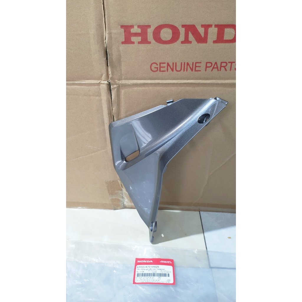 Future 125 (2018-2019) แผงระบายอากาศแฟริ่งซ้าย สีเงิน *NHA62M* แท้ Honda (64455-K73-V40ZE)