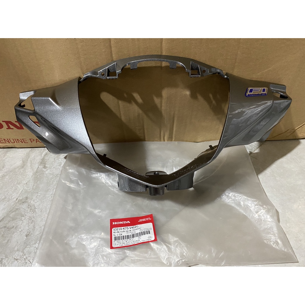 ชุดครอบมือจับหน้า | Future 125 (2018-2019) ฝาหน้า สีเทาเงิน *NHA62M* แท้ Honda (53210-K73-V40ZG)