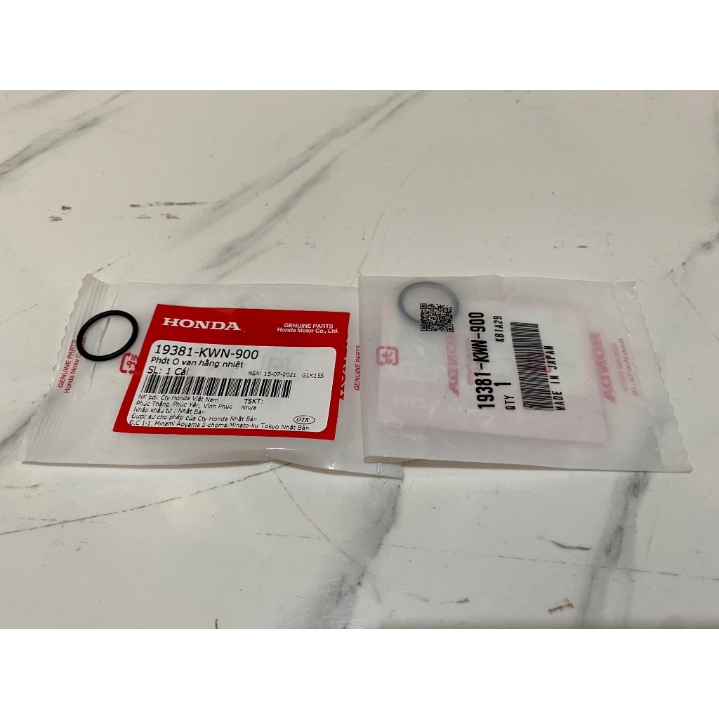 แท้ Honda Air Blade 125, LEAD 125, PCX 125 วาล์วเทอร์โมสแตติก O ซีล (19381-KWN-900)