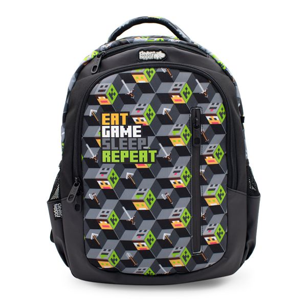 FASHION ZIPIT CLEVERHIPPO BG9203 MINECRAFT GAME LAND BACKPACK