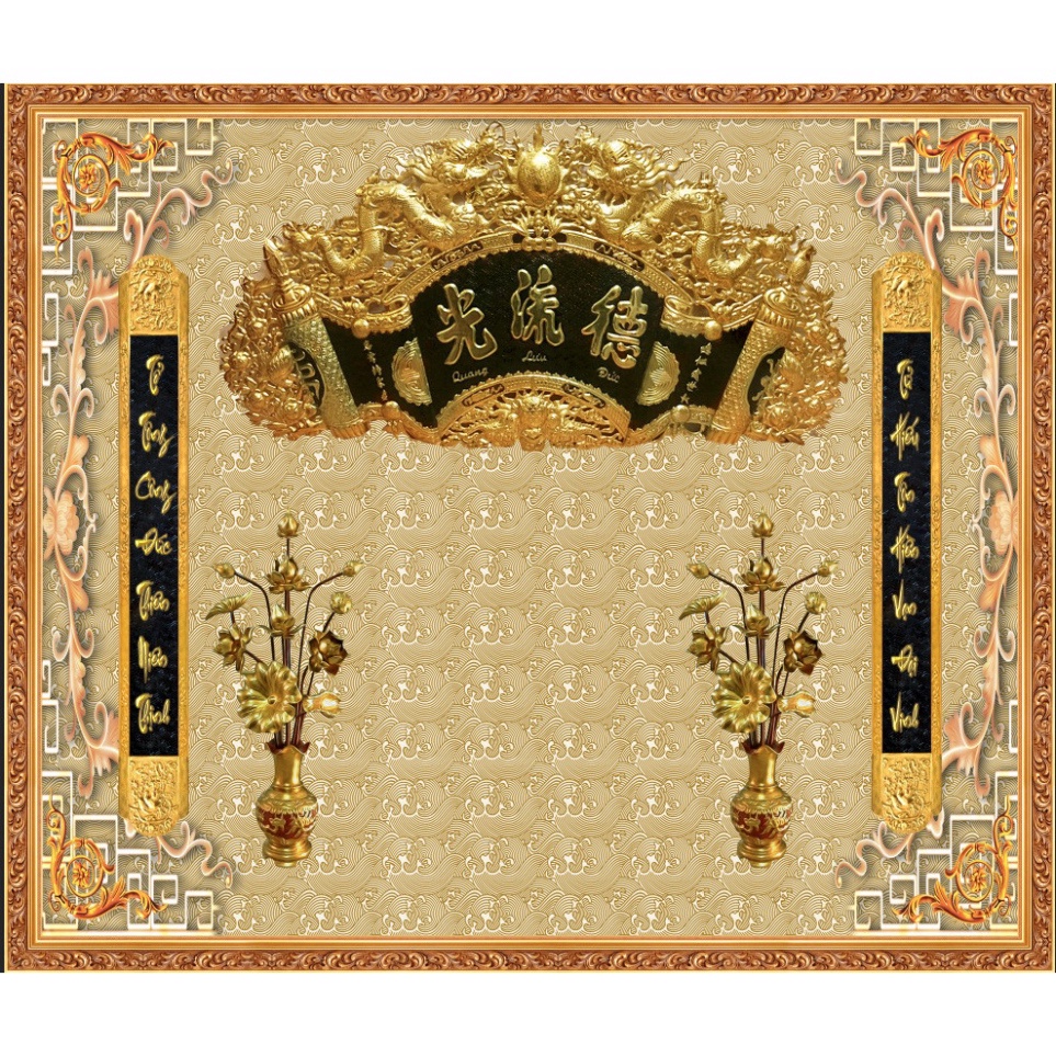 คุณภาพสูง 3D พิมพ์บูชา Room Wall Painting ออกแบบตามความต้องการขนาด 2m x 1.7m