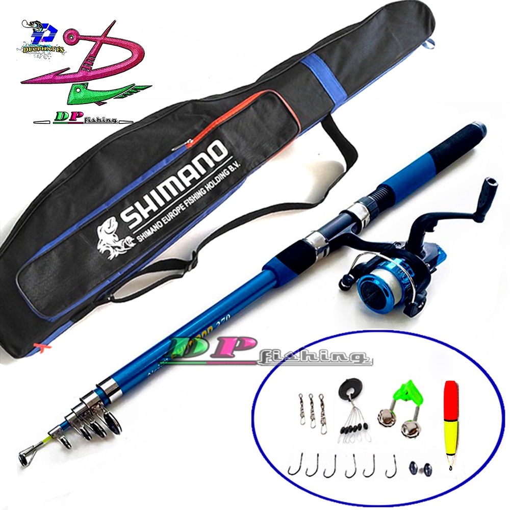 ชุดคันเบ็ดรอก Shimano (FREE BAG vs PK) ทุกขนาด 2m1 - 3m6.!!!