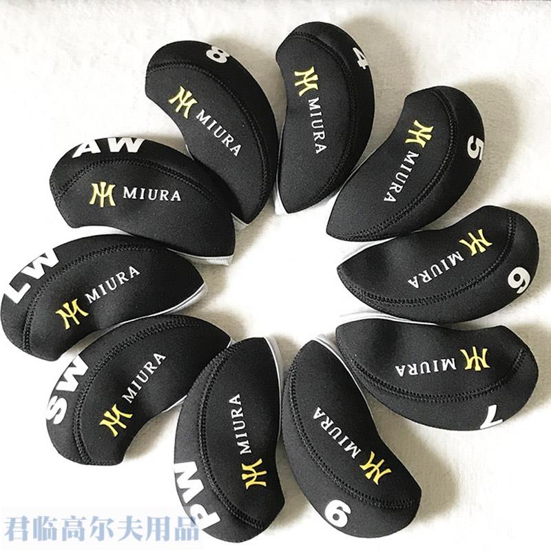 Miura Golf Iron Cover Ball Head Cover Head Cover Universal Full Set Men Women Protective Cover Cap Cover 10pcs Pack ราคา ถูกที่สุด ดีลบีเคเค แกลเลอรีภาพที่ 3