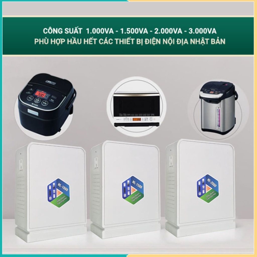 หม้อแปลง 220v ถึง 100v, ตัวแปลงไฟ 220v ถึง 110v 100v สําหรับอุปกรณ์ในประเทศญี่ปุ่น Hop Long Electron