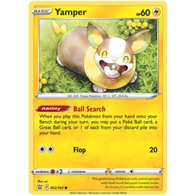 การ์ดโปเกมอน - Yamper [C] [052/163] [Battle Styles]