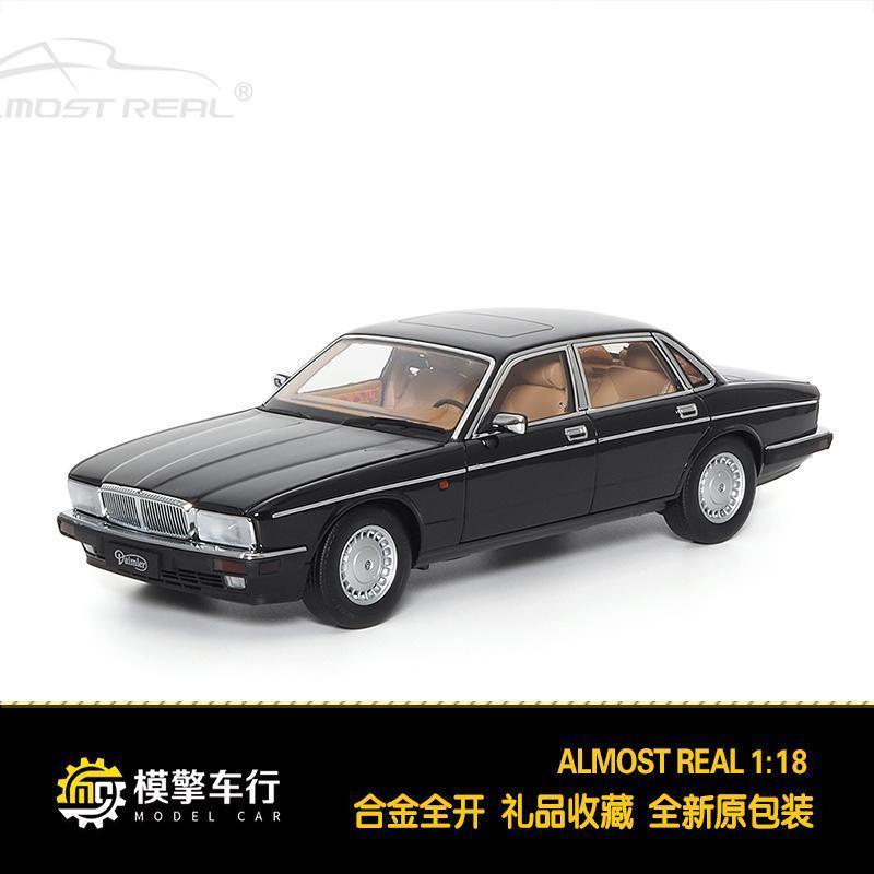 พร้อมสต็อก AR Like Real 1: 18 Jaguar Demler XJ6 XJ40 เต็มประตูพร้อมใบรับรองจําลองรถโลหะผสมรุ่น