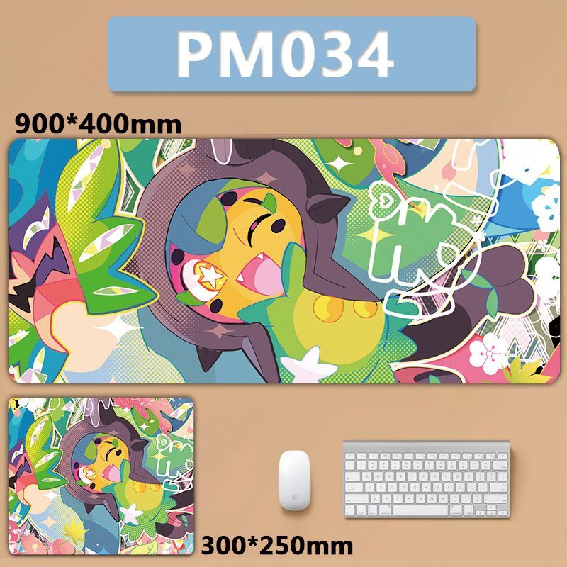 [700 * 300] แผ่นรองเมาส์ ขนาดใหญ่ ลายโปเกม่อน Zhu Zibi's Masked Ergui Poner Poner