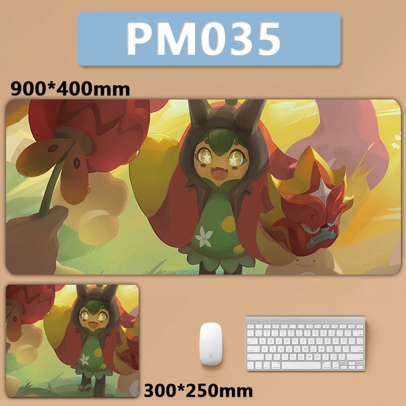 [700 * 300] แผ่นรองเมาส์ ขนาดใหญ่ ลายโปเกม่อน Zhu Zibi's Masked Ergui Poner Poner