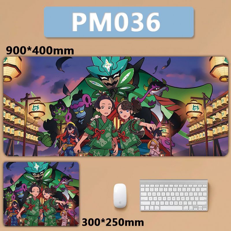 [700 * 300] แผ่นรองเมาส์ ขนาดใหญ่ ลายโปเกม่อน Zhu Zibi's Masked Ergui Poner Poner