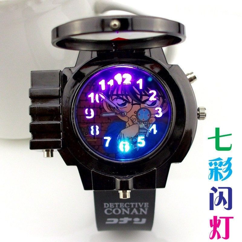[พร้อมส่ง] นาฬิกาข้อมือเลเซอร์ ลายการ์ตูนโคนัน อินฟราเรด เหมาะกับของขวัญวันเกิด สําหรับนักเรียน เด็กประถม