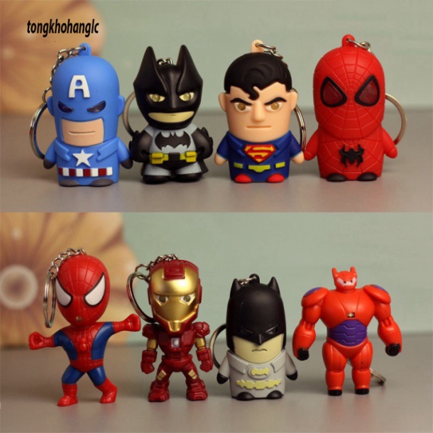 Hot พวงกุญแจไฟ Marvel Avenger เวอร์ชั่นสวย วัสดุพลาสติกอินเทรนด์มาก