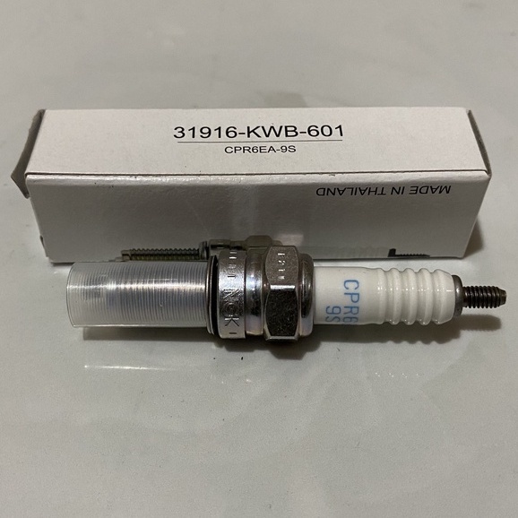 หัวเทียน (CPR6EA9S) (NGK) WAVE A110, S110, RS110, RSX110 (3916-KWB-601)