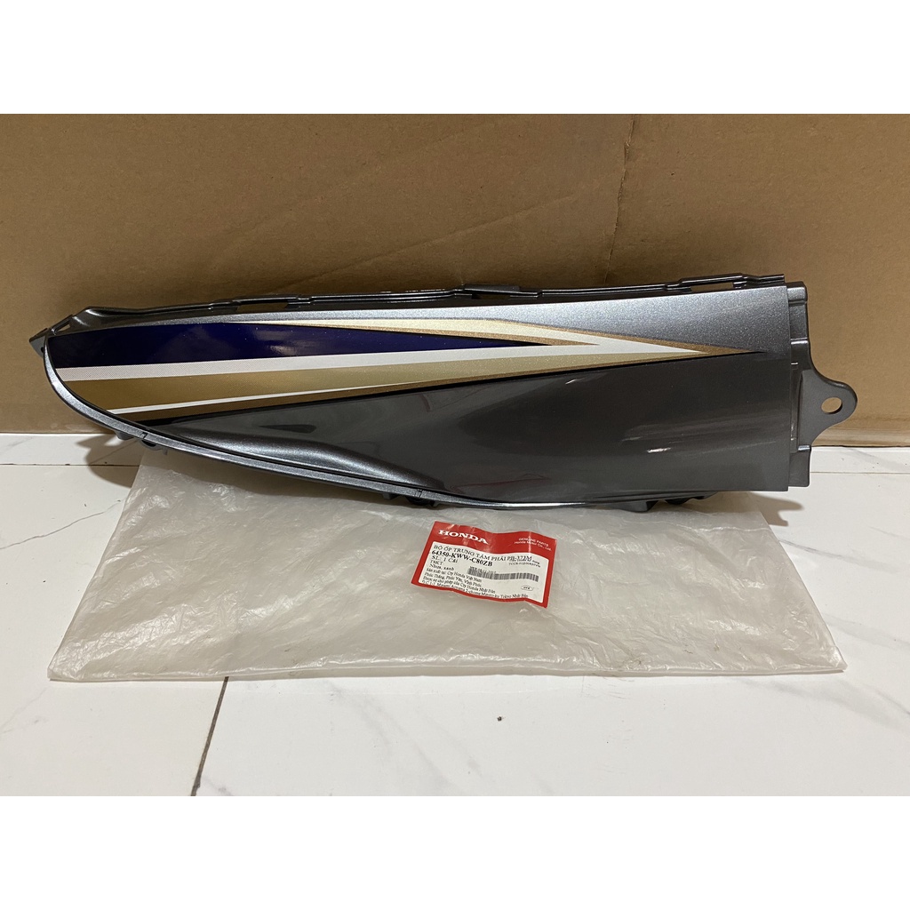 WAVE S110 (2010) ฝาครอบขวา สีเทา น้ําเงิน (64350-KWW-C80ZB)