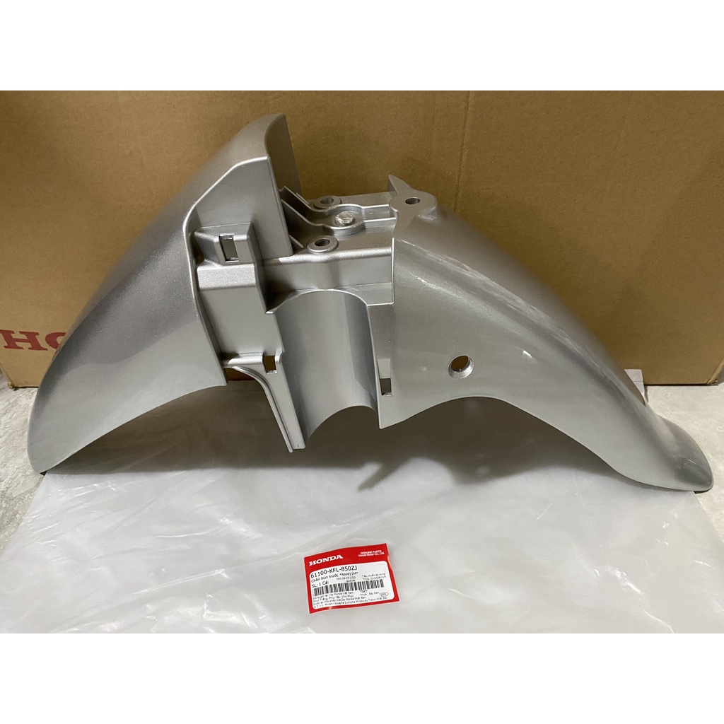 บังโคลนหน้า A | บังโคลนหน้า Wave Alpha รุ่นเก่า (2002) สีขาวสีเงิน *NH411* (61100-KFL-850ZJ)